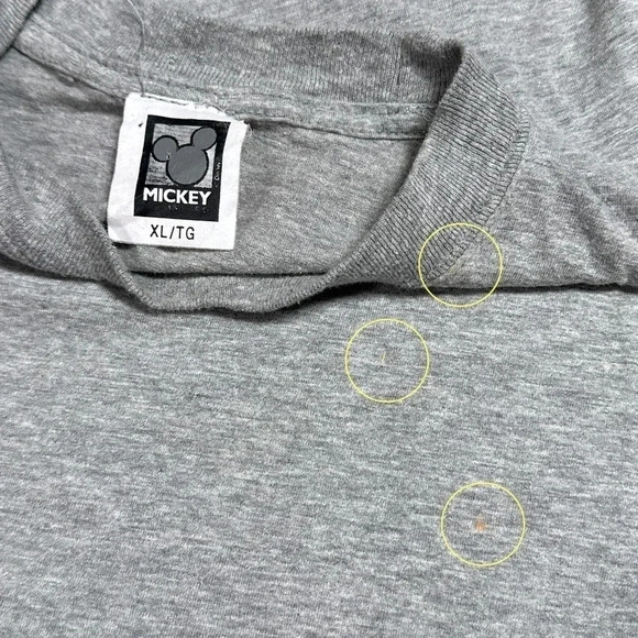 Vintage 90s Disney Mickey Minnie Mouse Tommy Flag Parody T Shirt Mens  XL - Picture 5 of 7